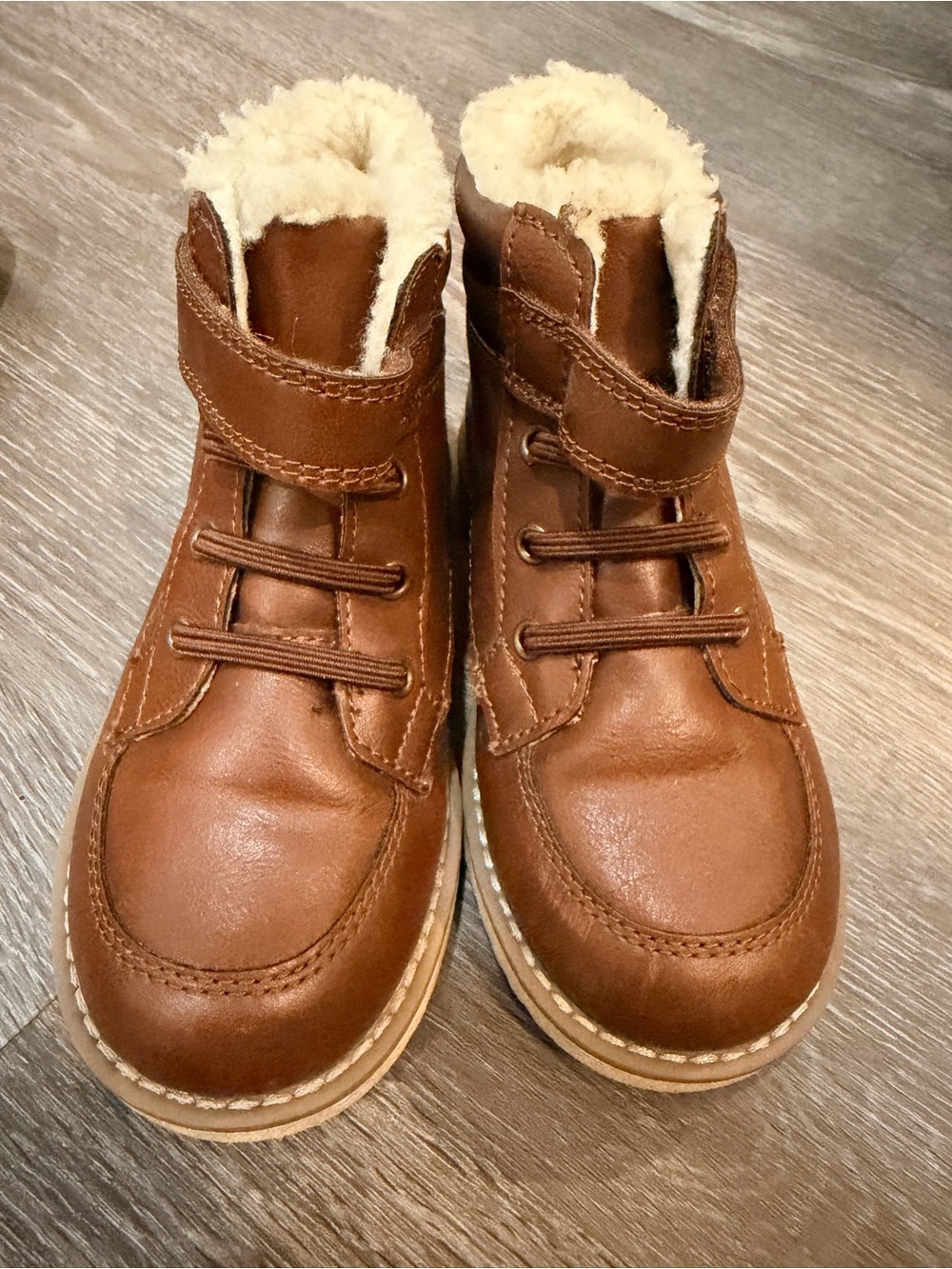 Old Navy Toddler Brown Cozy Fleece-Lined Winter Boots Size 10